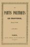 [Gutenberg 61636] • Les partis politiques en Province